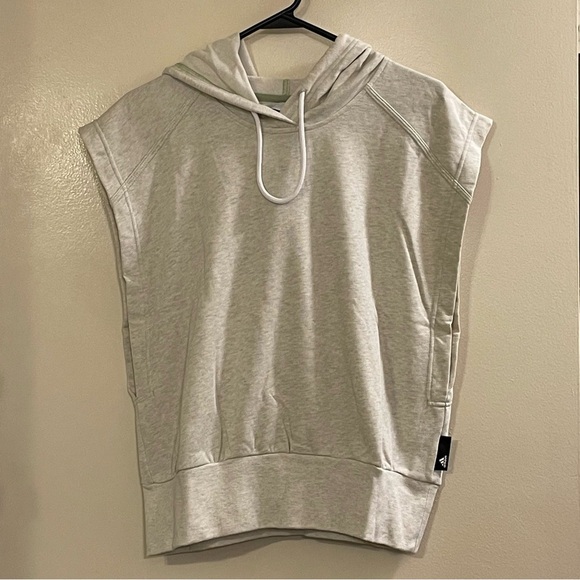 ADIDAS Studio Lounge Hooded Tee in Botanic Green - Picture 7 of 11